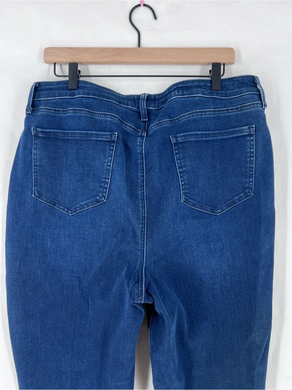 NYDJ Clean Grant Alina High Waist Button‎ Fly Split Hem Legging Skinny Jeans 16